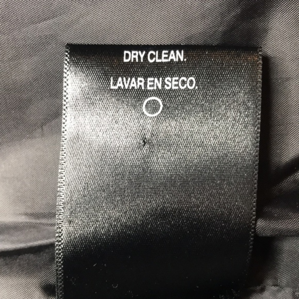 METAPHOR Wool Blend and Vegan Leather Coat Gray S - Picture 9 of 10